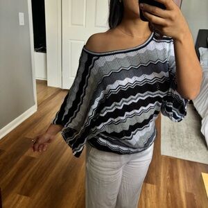 Off the shoulder knit top size medium